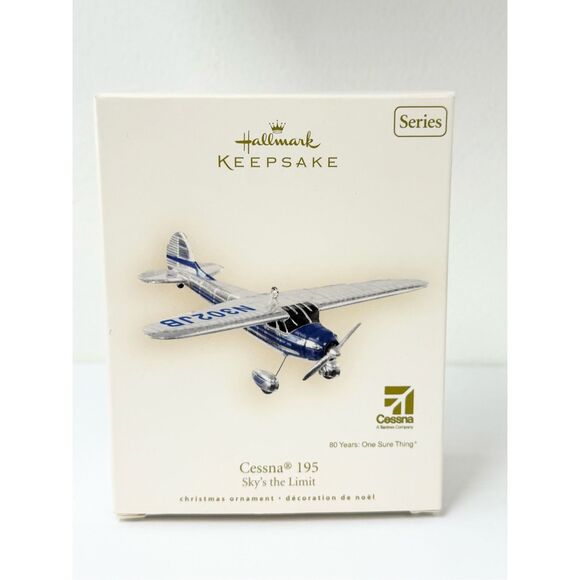 Hallmark Other - 2007 Hallmark Keepsake “Cessna 195” Airplane Plane The Sky's the Limit #11